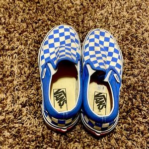 Size 6.5 slip on checkered vans